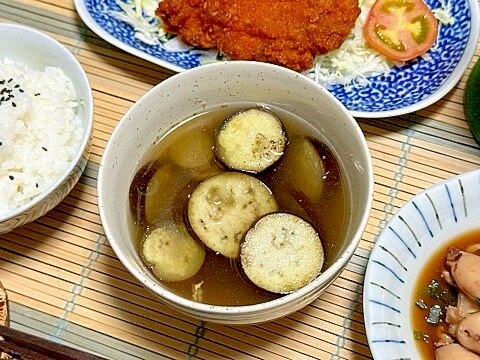 じゅんじゅわのとろ旨っ　油で炒めてお茄子汁